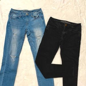American Eagle Jean Bundle (both size 4)